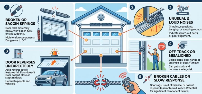 Top 5 Signs Your Garage Door Needs Immediate Repair